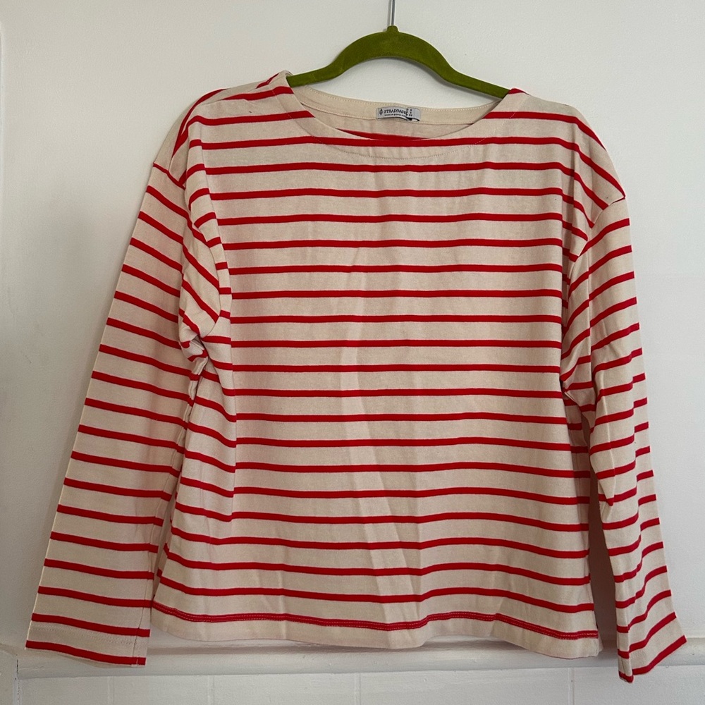 Stradivarius Red Breton Shirt S